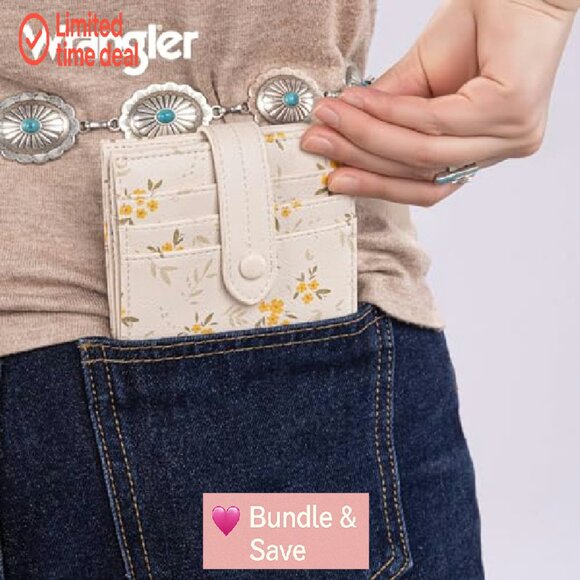 Slim RFID Bifold Wallet with Zipper Coin Pocket & 8 Card Slots - Picture 3 of 7